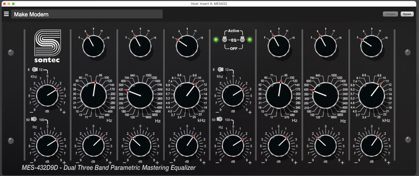 Metric Halo Sontec MES-432D9D Mastering EQ